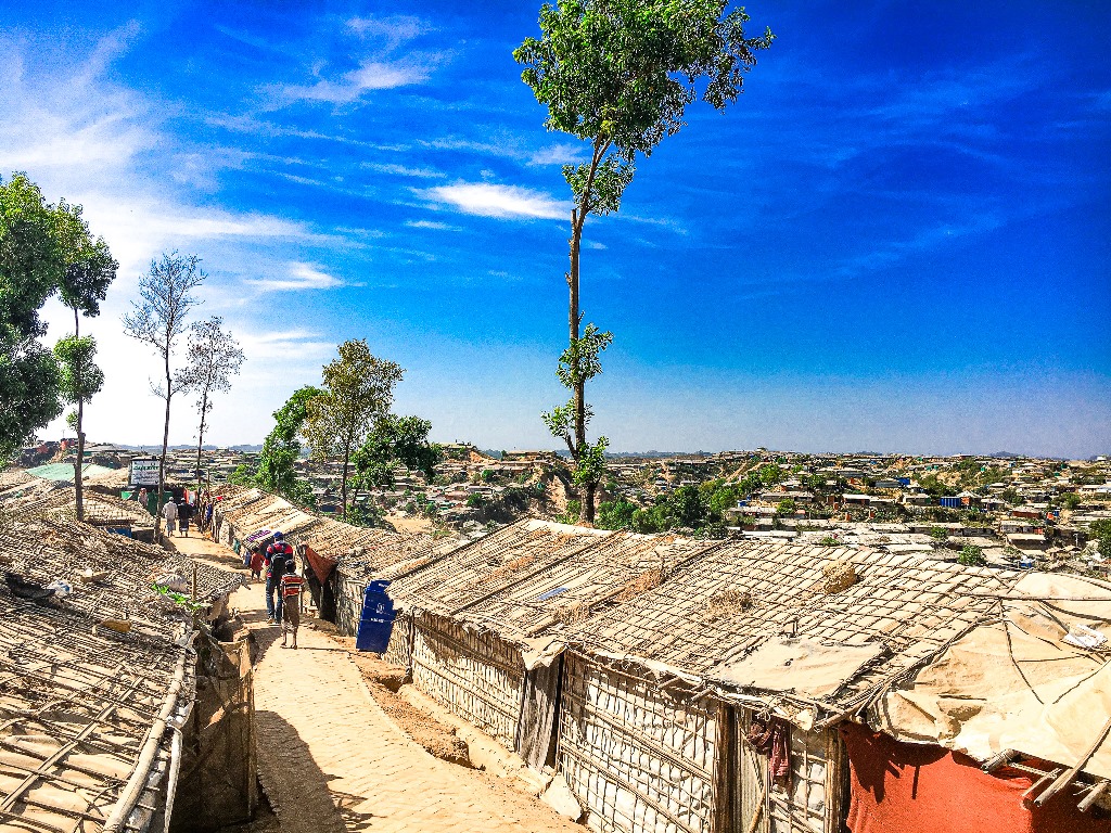 A photo of Kutupalong Refugee Camp in Ukhia, Cox's Bazar, Bangladesh. © 2019 Jared Kalow