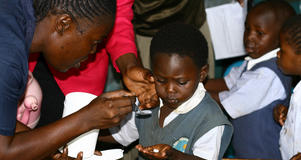 School-based deworming program