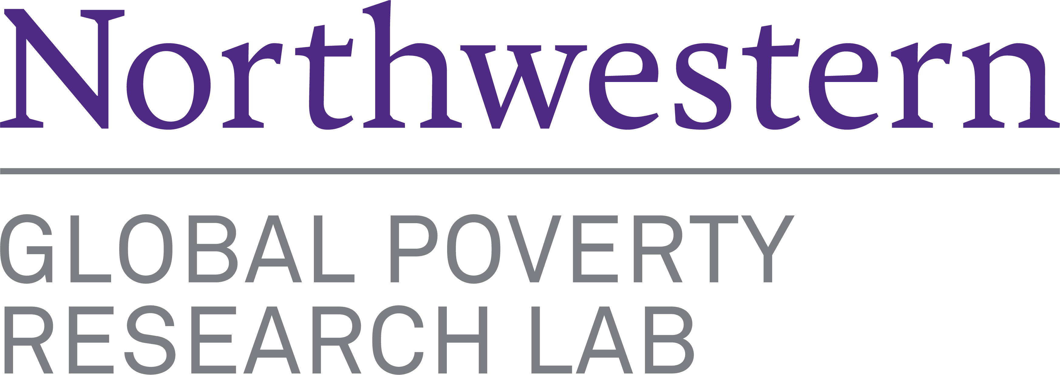Global Poverty Research Lab (GPRL) Logo Global Poverty Research Lab Logo