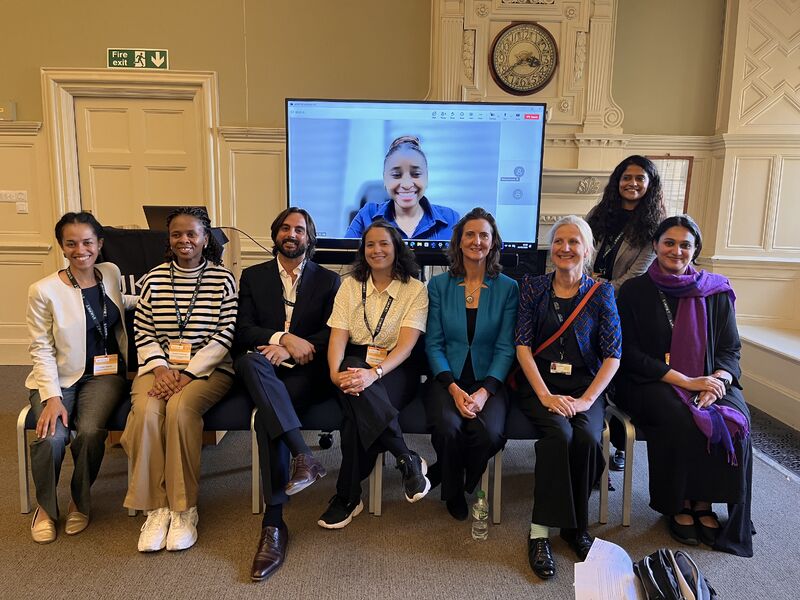 Juan (third from the left) with fellow panelists during a UKFIET conference session