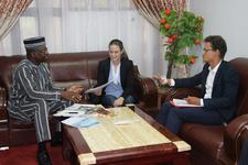 Picture of the meeting with the Minister of Health of Burkina Faso. Picture of the meeting with the Minister of Health of Burkina Faso.