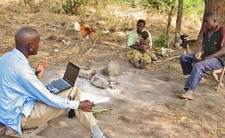 Surveyor in Uganda, 2011