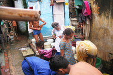 A crowded urban area in Bangladesh A crowded urban area in Bangladesh
