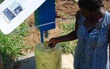 Treating water with chlorine could substantially reduce diarrheal disease-related deaths Chlorine dispensers in Kenya