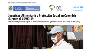 Thumbnail Image of Cover Page of Brief: Seguridad Alimentaria y Protección Social en Colombia durante el COVID-19