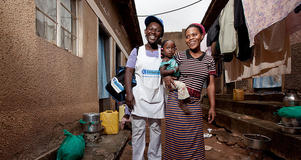 Living Goods agent Sauda Babirye supports mothers and newborns.