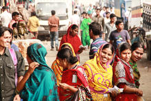 A group of garment workers in Bangladesh A group of garment workers in Bangladesh