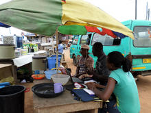 IPA surveyors interview loan borrowers in Ghana IPA surveyors interview loan borrowers in Ghana