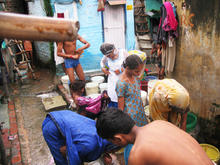 A crowded urban area in Bangladesh A crowded urban area in Bangladesh