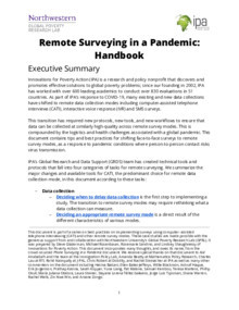 Remote Surveying in a Pandemic Handbook Thumbnail Image