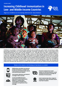 PDF Preview Thumbnail Image of Brief on Increasing Childhood Immunization in Low- and Middle-Income Countries