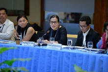 Bangko Sentral ng Pilipinas Pia Roman Tayag initiates the roundtable discussion on Information Design