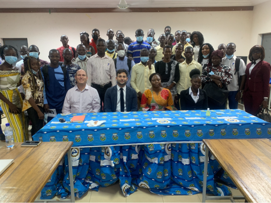 Group photo from IPA event in Burkina Faso on November 4, 2021.