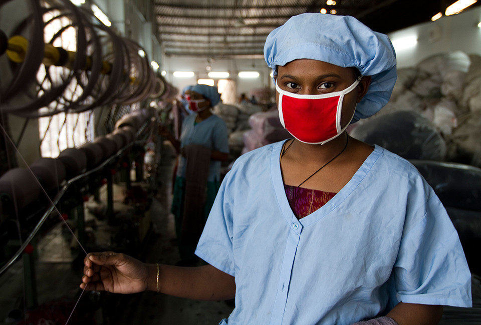 Photo of garments worker in Bangladesh. Credit: Sheikh Rajibul Islam / Alamy Stock Photo